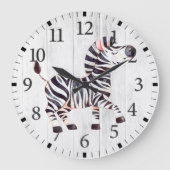 Cute Zebra Wall klok (Voorkant)