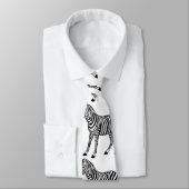 Cute Zebra Wildlife Animal Stropdas (Gebonden)