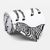 Cute Zebra Wildlife Animal Stropdas (Opgerold)