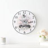 Cute Zebras Grote Klok (Huis)