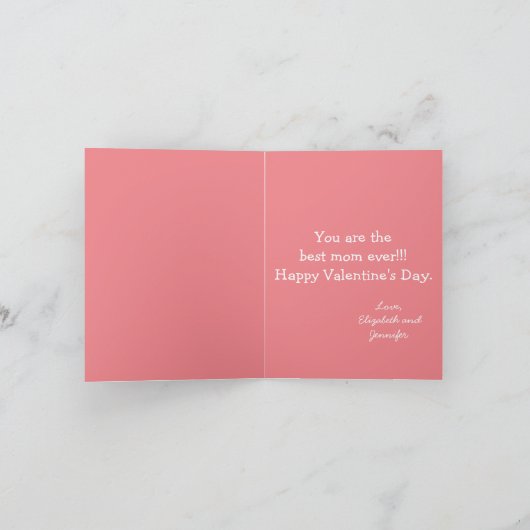 Cute Zebras Happy Valentine's Day Holiday Card Feestdagen Kaart (Binnen)