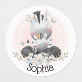 Cute Zebras Labels (Design 2)