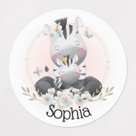 Cute Zebras Labels