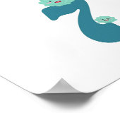 Cute Zee Animals Number Neursery Education Poster (Hoek)