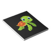 Cute Zee Baby Turtle Gift Notitieblok (Schuin)