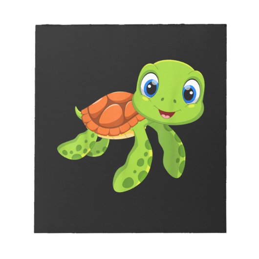 Cute Zee Baby Turtle Gift Notitieblok (Voorkant)