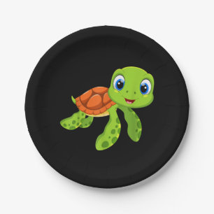 Cute Zee Baby Turtle Gift Papieren Bordje