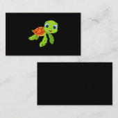 Cute Zee Baby Turtle Gift Visitekaartje (Voorkant / Achterkant)