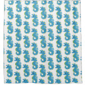 Cute zee creature - Seahorse Douchegordijn (Voorkant)