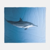 Cute Zee Dolphin Fleece Deken (Voorkant (Horizontaal))