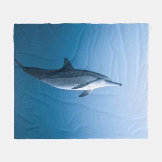 Cute Zee Dolphin Fleece Deken (Voorkant (Horizontaal))