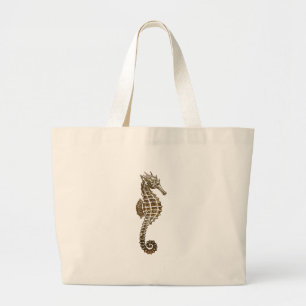 Cute Zee Horse Marine Animal Gift Grote Tote Bag