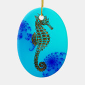 Cute Zee Horse Marine Animal Gift Keramisch Ornament (Voorkant)