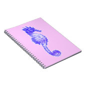 Cute Zee Horse Marine Animal Gift Notitieboek (Rechterzijde)