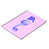 Cute Zee Horse Marine Animal Gift Notitieboek (Linkerzijde)