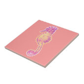 Cute Zee Horse Marine Animal Gift Tegeltje (Zijkant)