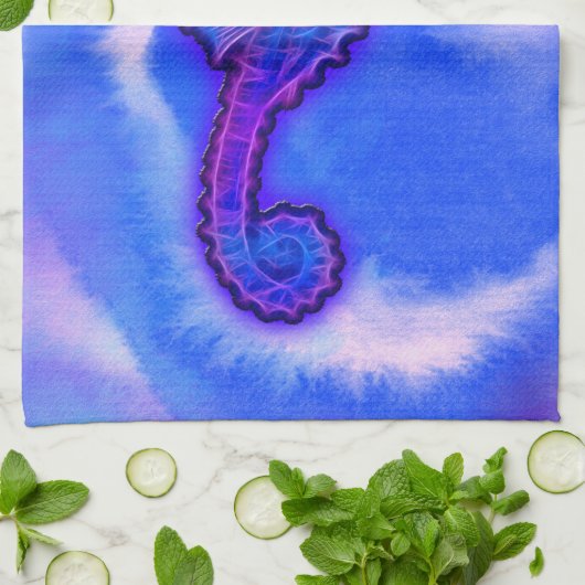 Cute Zee Horse Marine Animal Gift Theedoek (Gevouwen)