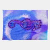 Cute Zee Horse Marine Animal Gift Theedoek (Horizontaal)