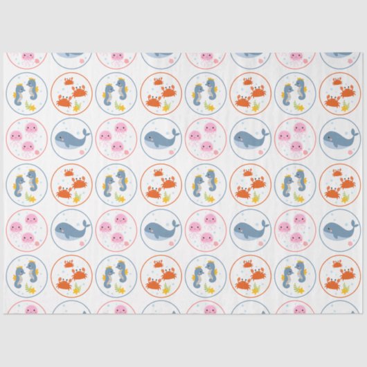 Cute Zee-life Collectie 6b Tissuepapier (Voorkant)