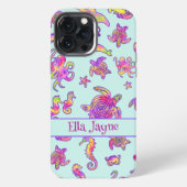 Cute Zee Life Pattern Kinder Name iPhone Case iPhone Hoesje (Achterkant)