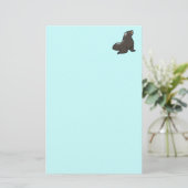 Cute zee lion briefpapier (Staand voorkant)