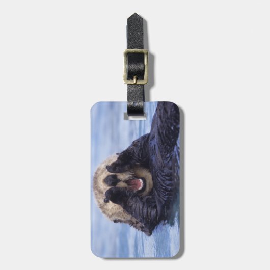 Cute Zee Otter | Alaska, Verenigde Staten Bagagelabel (Voorkant verticaal)