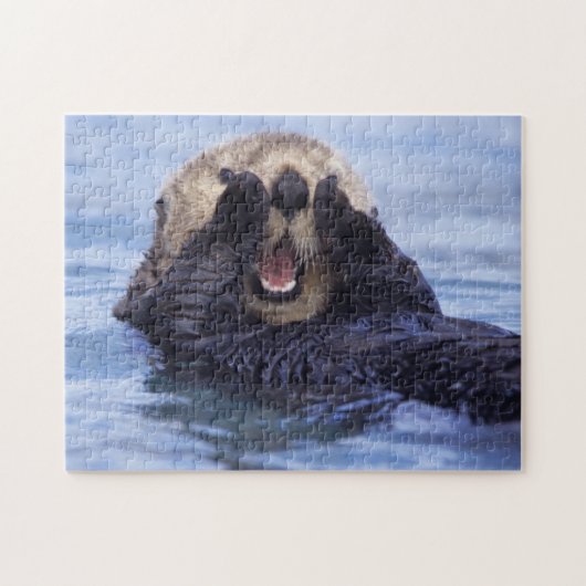 Cute Zee Otter | Alaska, Verenigde Staten Legpuzzel (Horizontaal)