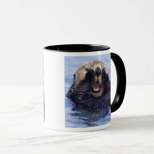 Cute Zee Otter | Alaska, Verenigde Staten Mok (Voorkant rechts)