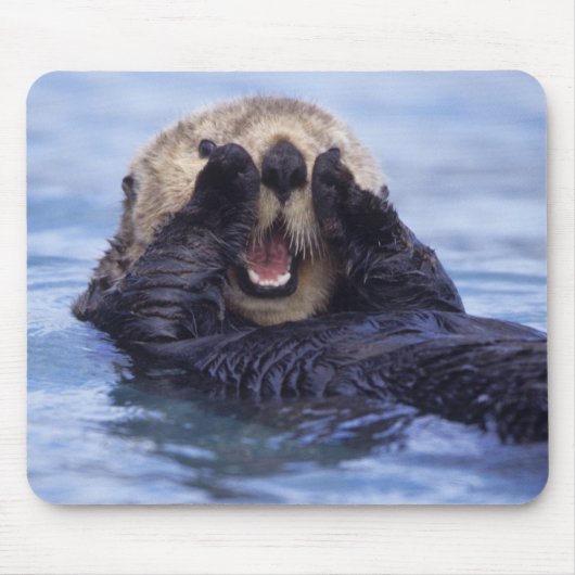 Cute Zee Otter | Alaska, Verenigde Staten Muismat (Voorkant)