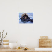 Cute Zee Otter | Alaska, Verenigde Staten Poster (Keuken)