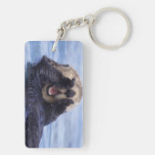 Cute Zee Otter | Alaska, Verenigde Staten Sleutelhanger (achterkant)