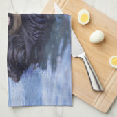 Cute Zee Otter | Alaska, Verenigde Staten Theedoek (Quarter Fold)