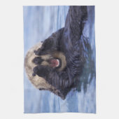 Cute Zee Otter | Alaska, Verenigde Staten Theedoek (Verticaal)