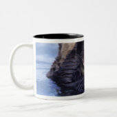 Cute Zee Otter | Alaska, Verenigde Staten Tweekleurige Koffiemok (Links)