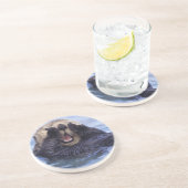 Cute Zee Otter | Alaska, Verenigde Staten Zandsteen Onderzetter (Zijkant)