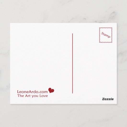 Cute Zee Otter Briefkaart (Achterkant)