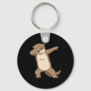Cute Zee Otter Dansans Kinder Vrouwen Mannen Sleutelhanger