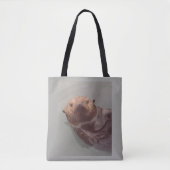 Cute Zee Otter Ocean Uitzicht Swimming Design Tote Bag (Voorkant)