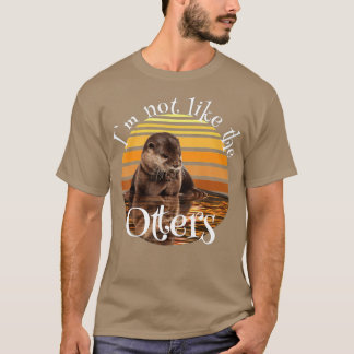 Cute zee otter retro  otter otter motief t-shirt