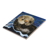 Cute Zee Otter Tegeltje (Zijkant)