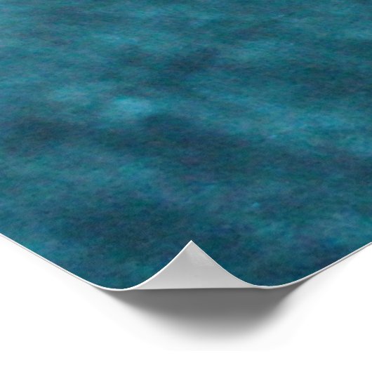 Cute Zee Turtle and Fish Swimming Poster (Hoek)