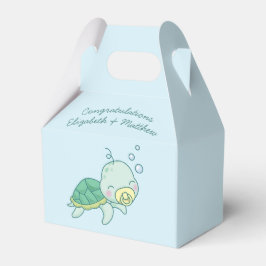Cute Zee Turtle Baby shower Kawaii Bedankdoosjes