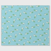 Cute Zee Turtle Baby shower Kawaii Blue Boy Cadeaupapier (Vlak)