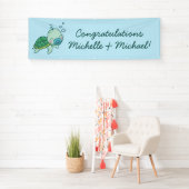 Cute Zee Turtle Baby shower Kawaii Blue Boy Spandoek (Insitu)