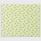 Cute Zee Turtle Baby shower Kawaii Cadeaupapier (Vlak)