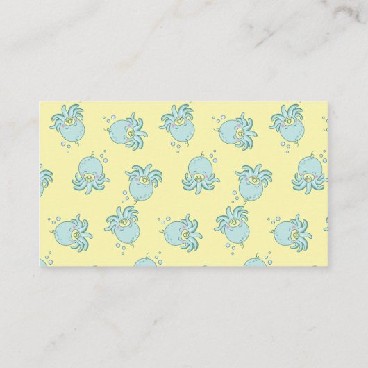 Cute Zee Turtle Baby shower Kawaii Diaper Raffle Informatiekaartje (Achterkant)