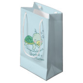 Cute Zee Turtle Baby shower Kawaii Klein Cadeauzakje (Voorkant Gekanteld)