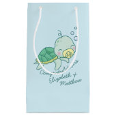 Cute Zee Turtle Baby shower Kawaii Klein Cadeauzakje (Voorkant)
