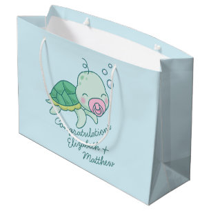 Cute Zee Turtle Baby shower Kawaii Pink Girl Groot Cadeauzakje