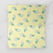 Cute Zee Turtle Baby shower Kawaii Plaatskaartje (Binnenkant ongevouwen)